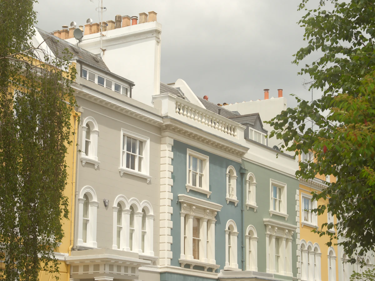 Foreclosure notice posted on the front door of a residential home in Paterson, New Jersey
