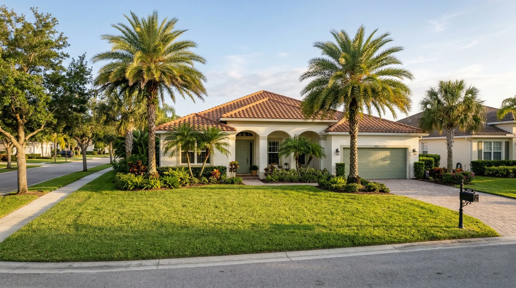 Florida home at risk of foreclosure showing propertycare concerns